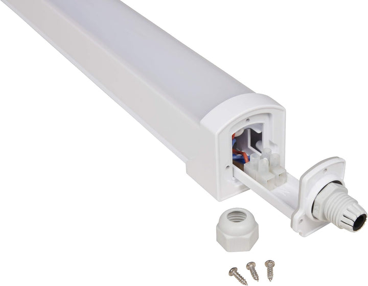 McShine - LED Feuchtraumleuchte | 50W | 150cm | Lampe Tageslichtweiss | IP65 Kellerleuchte für feuch