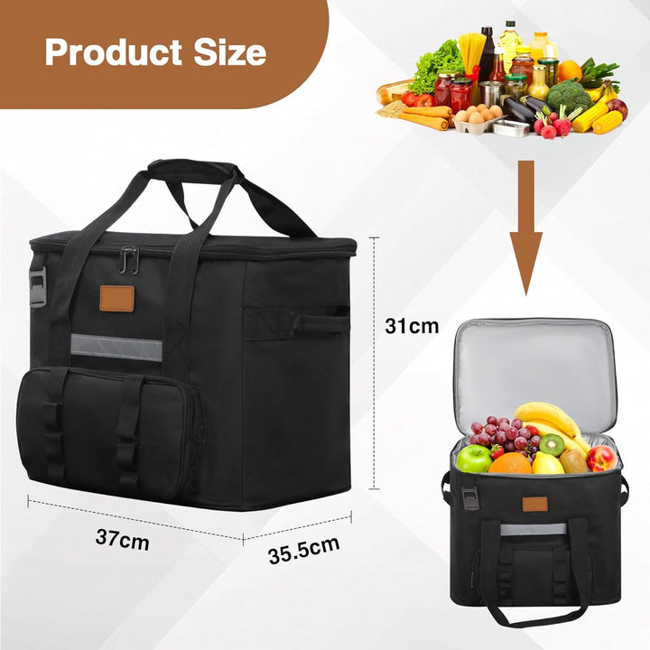 REDCAMP 40L Kühltasche, Grosse Thermotasche Lunchtasche mit Fronttasche Flaschenöffner, XL wasserdic