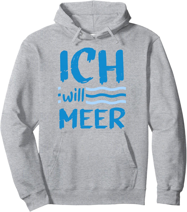Strand Ich Will Meer Urlaub Nordsee Küste Ostsee Leuchtturm Pullover Hoodie