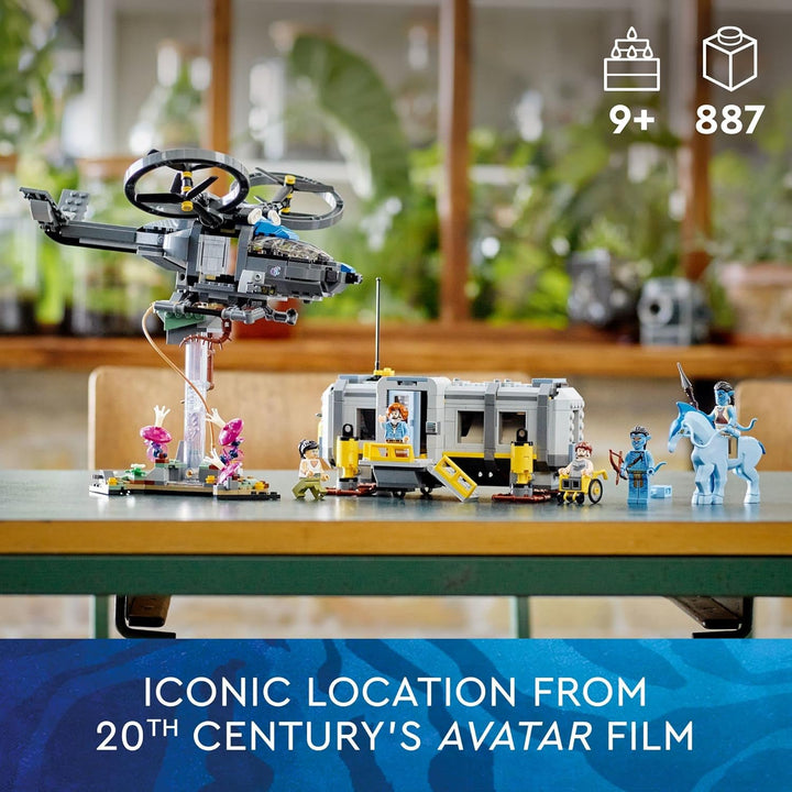 Lego 75573 Avatar Schwebende Berge: Site 26 und RDA Samson, baubares Helikopter-Spielzeug für Kinder