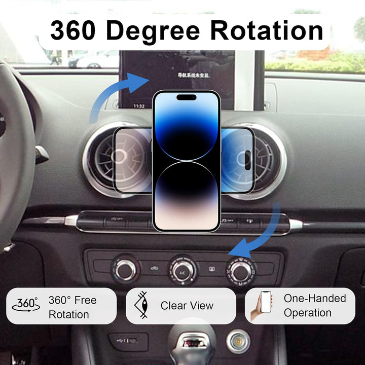 Magnetische Handyhalterung Kompatibel mit Audi A3 8V (2014-2019), für MagSafe Kfz-Zubehör Handy KFZ