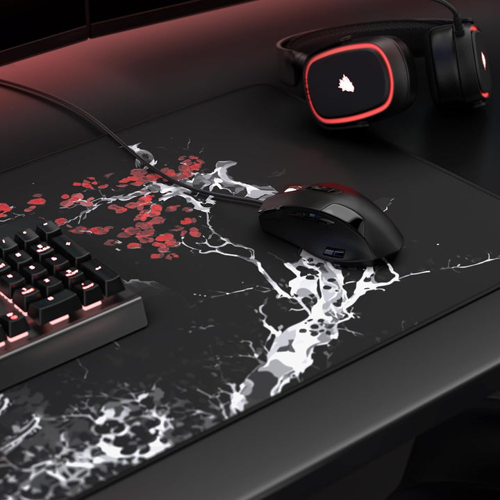 TITANWOLF - XXL Speed Gaming Mauspad 900 x 400mm - XXL Mousepad - Tischunterlage Large Size - verbes