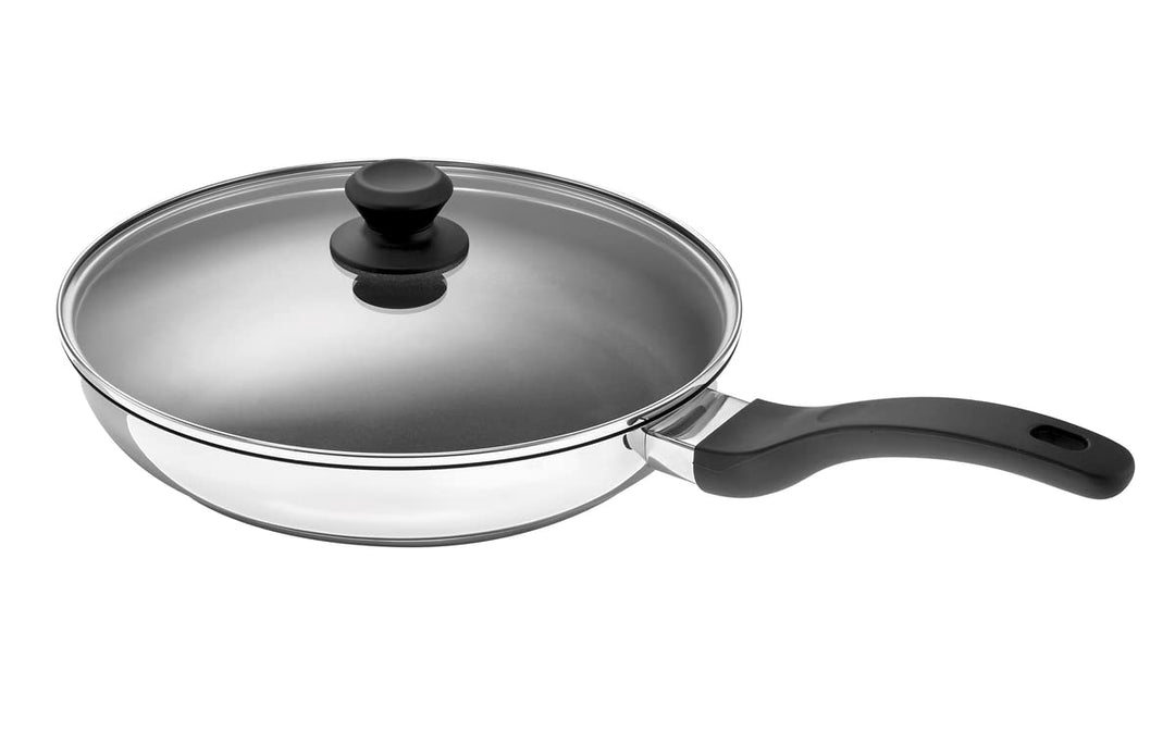 Rohe Germany 202041-28 Tavola Bratpfanne 28 cm, Pfanne inkl. Deckel, Edelstahl, 28 cm
