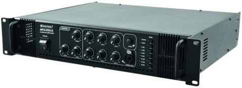 OMNITRONIC MPZ-250.6 Mischverstärker | 6-Zonen-ELA-Mono-Mischverstärker, 250 W, Zonen schaltbar