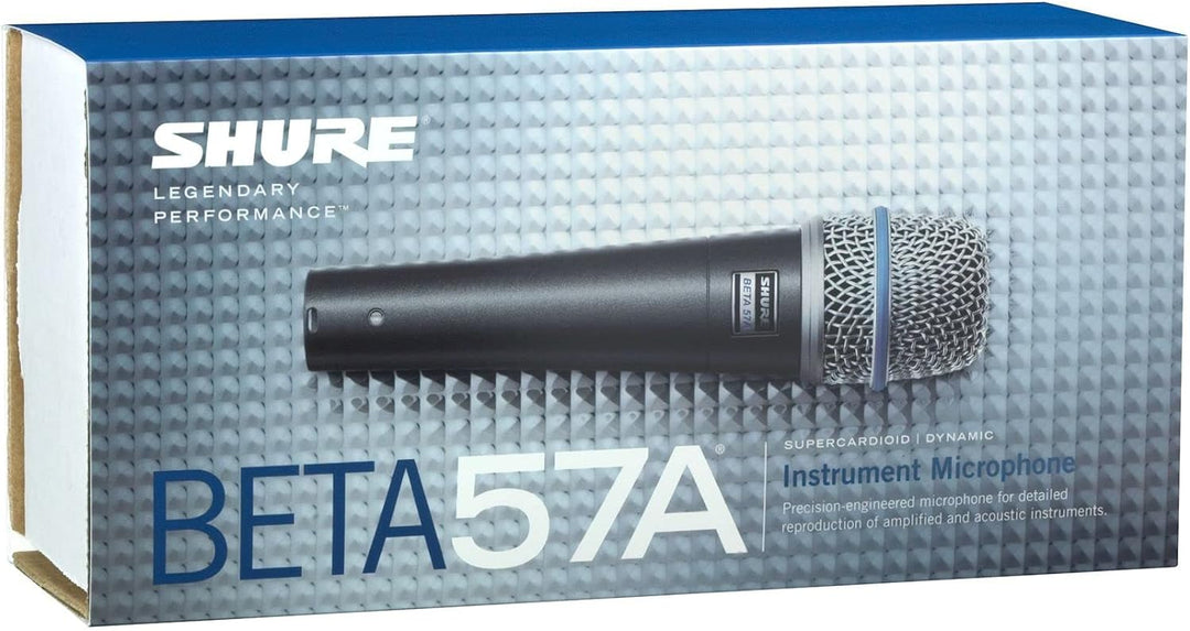 Shure BETA 57A -Instrumentmikrofon - Supercardioid Dynamic Mic für Gesangs- und Instrumentalanwendun