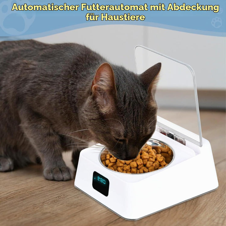 Automatischer Katzenfutterspender, 350 Ml, Induktionsdeckelöffnung, Tierfutterspender, Smart Feed, A