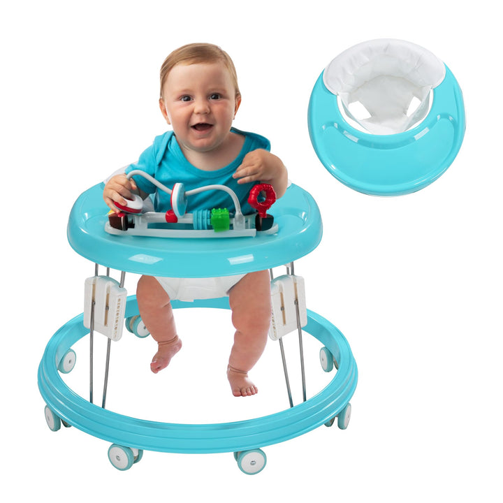 Lauflernhilfe Baby Walker, Faltbare Multifunktions-Anti-Rollover, 5-stufig höhenverstellbar, Laufler