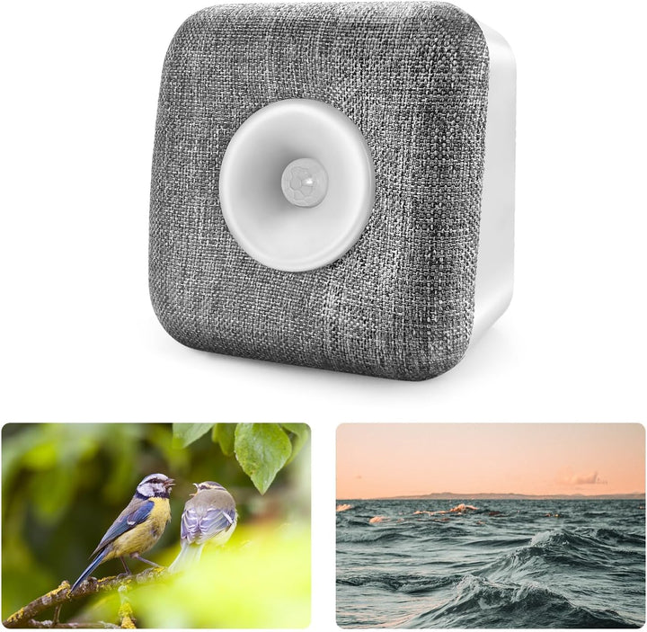 Satisure Vogelgezwitscher Bewegungsmelder Box, Entspannender Vogelgesang & Waldquelle, Naturgeräusch