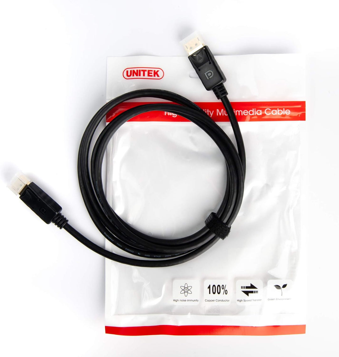 UNITEK DisplayPort auf DisplayPort Kabel I 5 Meter I Standard DP 1.2 I Full HD, 2K, 4K 3840x2160p, 3