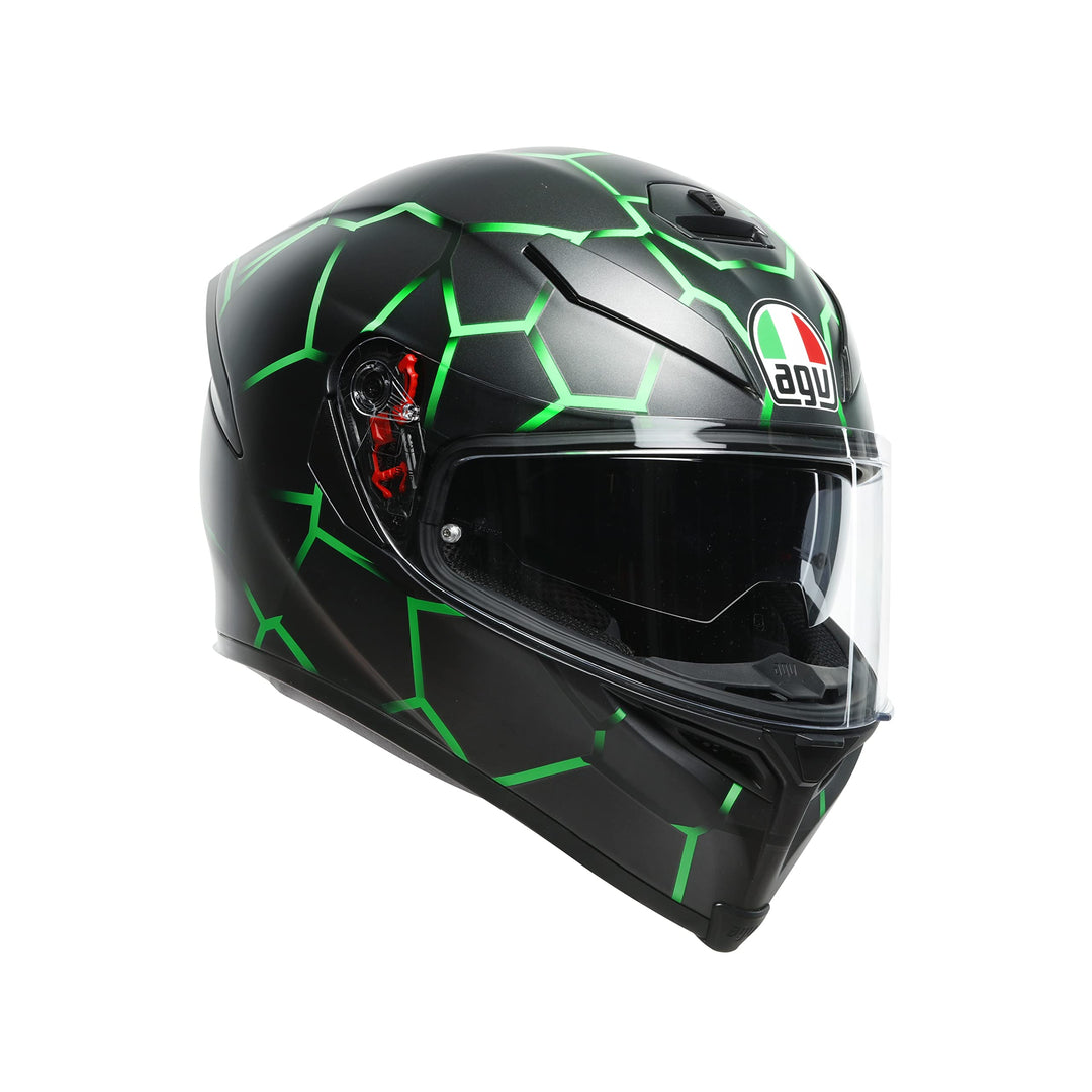 AGV Helm K5 S Vulcanum mit Sonnenblende, GREEN, L L Grün, L Grün
