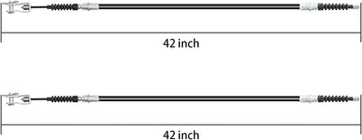 10L0L Golfwagen-Bremskabel für Club Car DS 2000 Up Gas & Electric, OEM# 102022101, 1019907