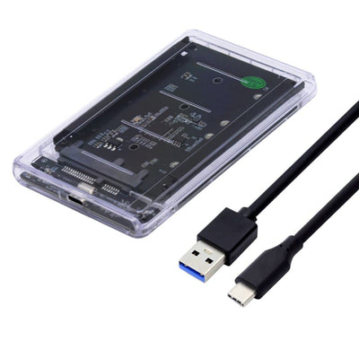 chenyang CY MSATA auf USB C Adapter,Dual MSATA Mini-SATA SSD Karte JOBD Raid0 Span Bridge auf USB C