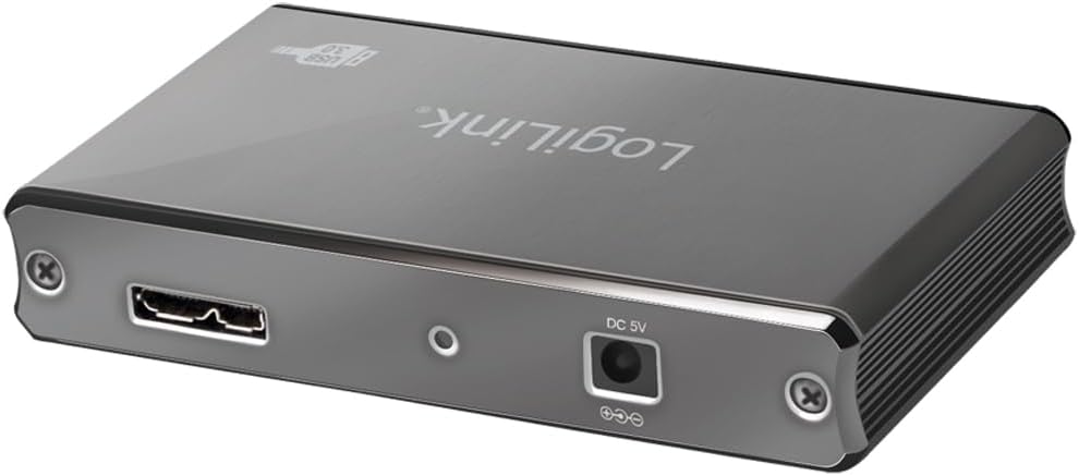 LogiLink UA0282 USB 3.0 Hub 4-Port mit ?berstromschutz schwarz/Aluminum