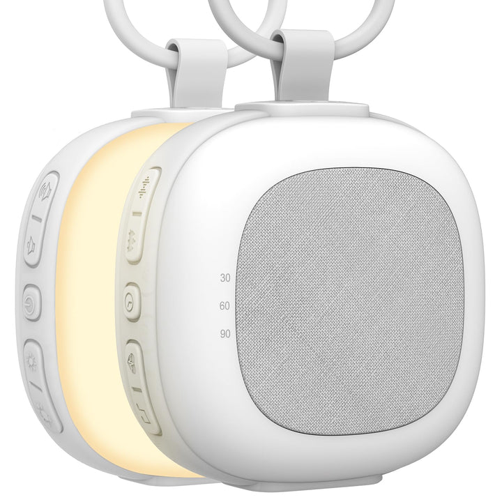 Tragbare White-Noise-Machine mit Nachtlicht Weisses Rauschgerät mit 32 High-Fidelity-Soundtracks, 7