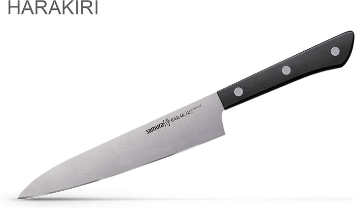 SAMURA Harakiri Profi Messer XXL Geschenk Set Ultra-scharf, AUS 8, Gemüsemesser, Allzweckmesser, Nak