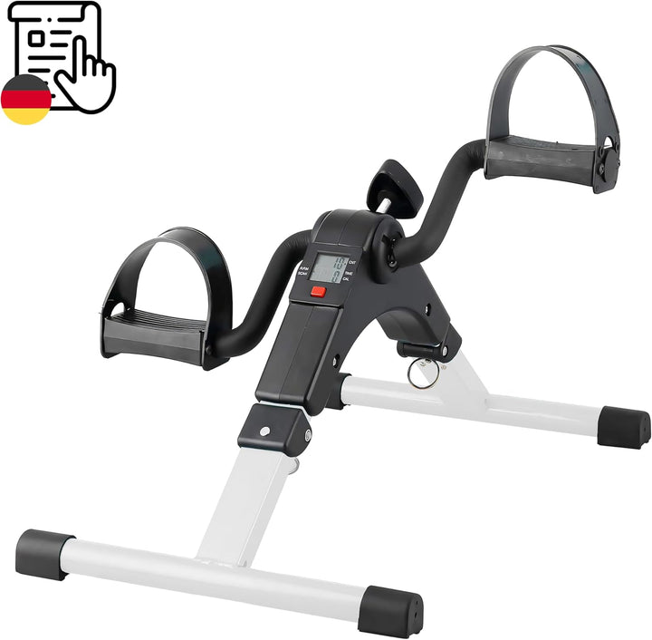 Retoo Pedaltrainer Mini Heimtrainer für Senioren – Leiser Arm- & Beintrainer mit LCD-Display, Einste