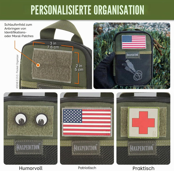 Maxpedition E.d.c. Pocket Organizer Tasche Einheitsgrösse Grün, Einheitsgrösse Grün
