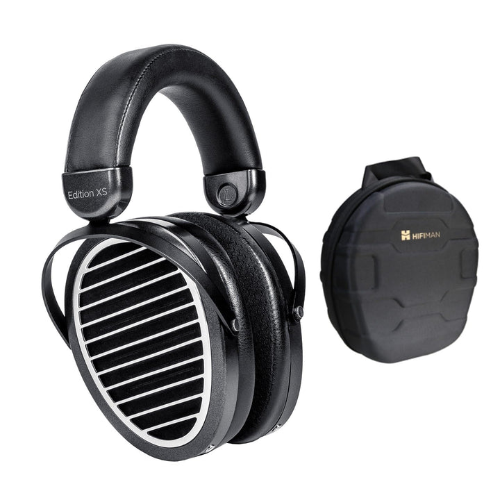 HIFIMAN Edition XS Über-Ohr Planar Magnetische Kopfhörer + Reiseetui für Kopfhörer-Combo, Schwarz