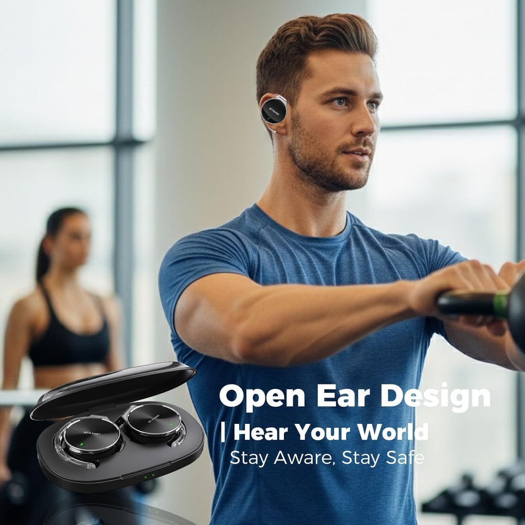 Micool On Ear Kopfhörer Bluetooth 5.4, Open Ear Kopfhörer Kabellos Geräuschunterdrückung, Wassertrop