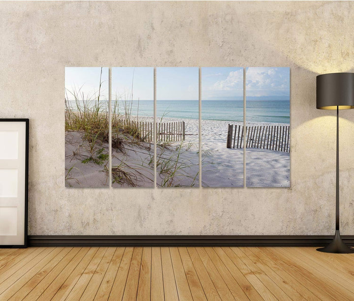 islandburner Bild auf Leinwand Landschaft Dünen Strand Und Meer Bei Sonnenaufgang -Golf Von Mexiko B