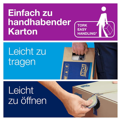 Tork grüne Zickzack Papierhandtücher Advanced 290179 - H3 Falthandtücher für Papierhandtuchspender -