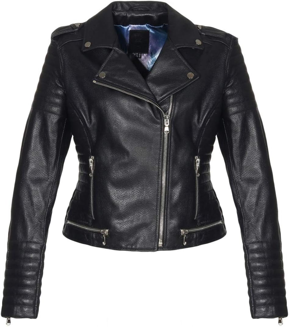 Hollert Damen Lederjacke GRAZA Lammnappa Echtlederjacke Bikerjacke Übergangsjacke versch, Farben Sch