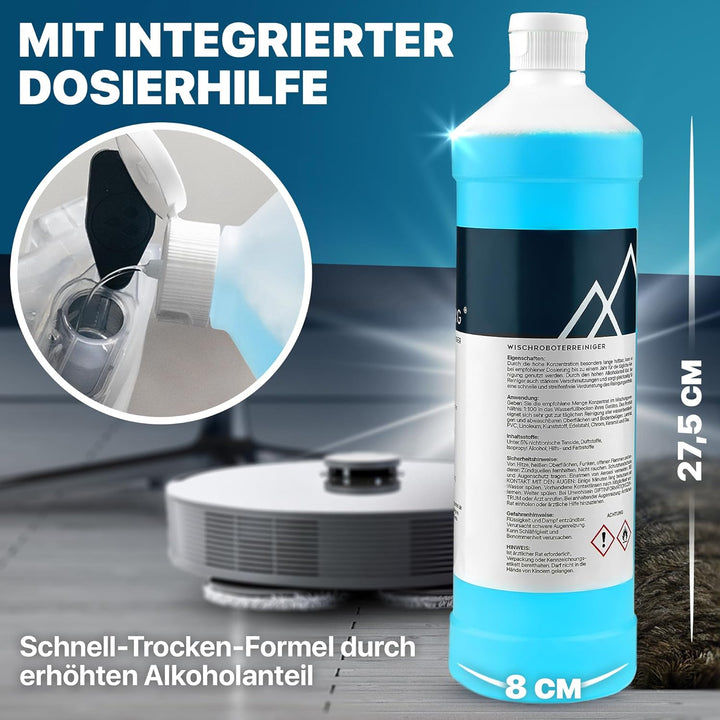 KLARBERG® 1L Bodenreiniger Wischroboter Reinigungsmittel Konzentrat 1:100 I Frischer Duft mit unsere