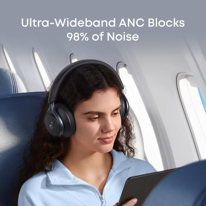 soundcore by Anker, Space One Kabellose Kopfhörer, Adaptives aktives Noise Cancelling, 2X stärkere S