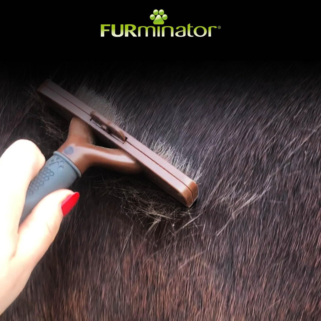 FURminator deShedding-Tool Pferd - Pferdebürste / Pferdestriegel zur gründlichen Entfernung der Unte
