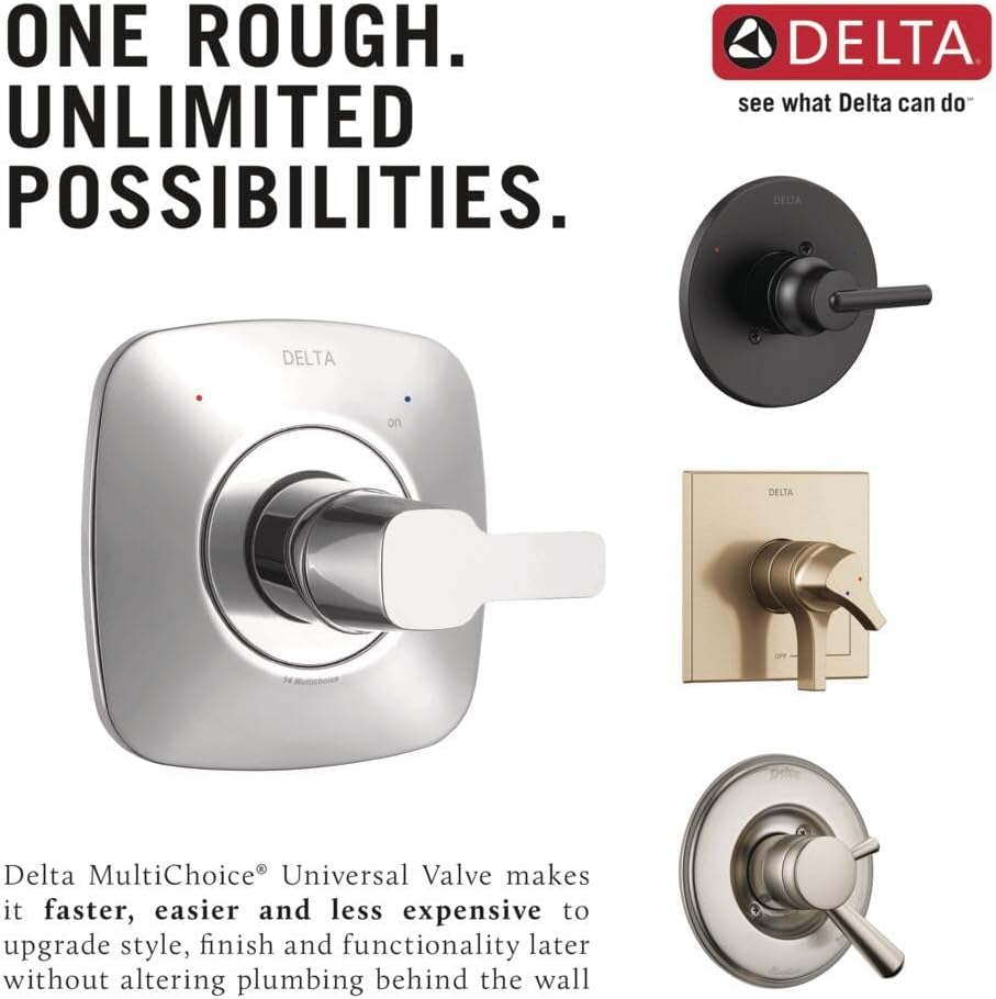 DELTA FAUCET R10000-UNBXHF Wanne/Dusche, Chrome, Pack of 1, Pack of 1