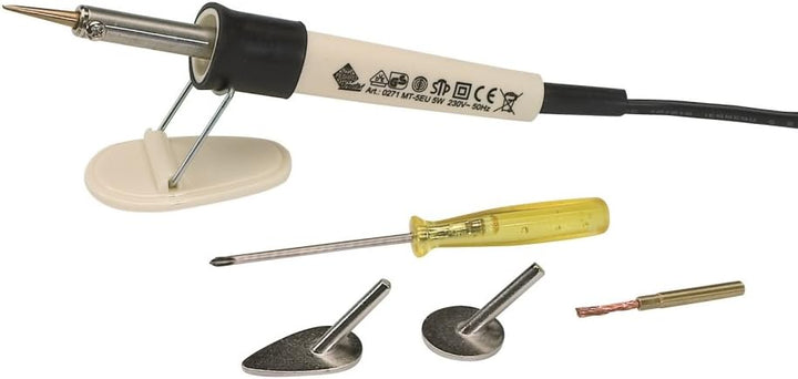 Pebaro 0271 Kerzenkolben Set mit Schreibspitze, Messingbürste und Bügeleisen, Kerzen verzieren, mode