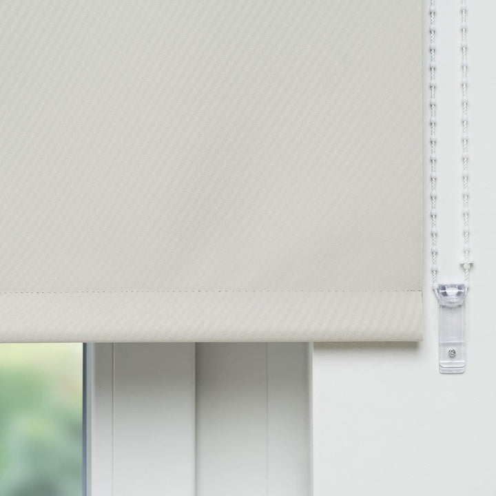 Liedeco® Rollo, Fenster Rollo, Kettenzug-Rollo / 112 x 180 cm (Breite x Höhe), beige/Thermo-Beschich