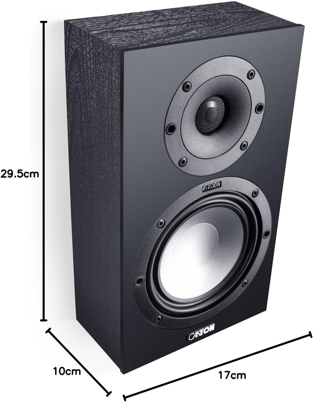 Canton GLE 416.2 60 W Black Loudspeaker – Loudspeakers (2-Way, Wired, 60 W, 45 – 40000 Hz, 8 Ohm, Bl