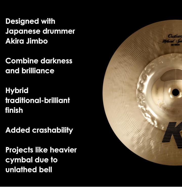 Zildjian K Custom Series - 11" Hybrid Splash Cymbal 11 Zoll, 11 Zoll