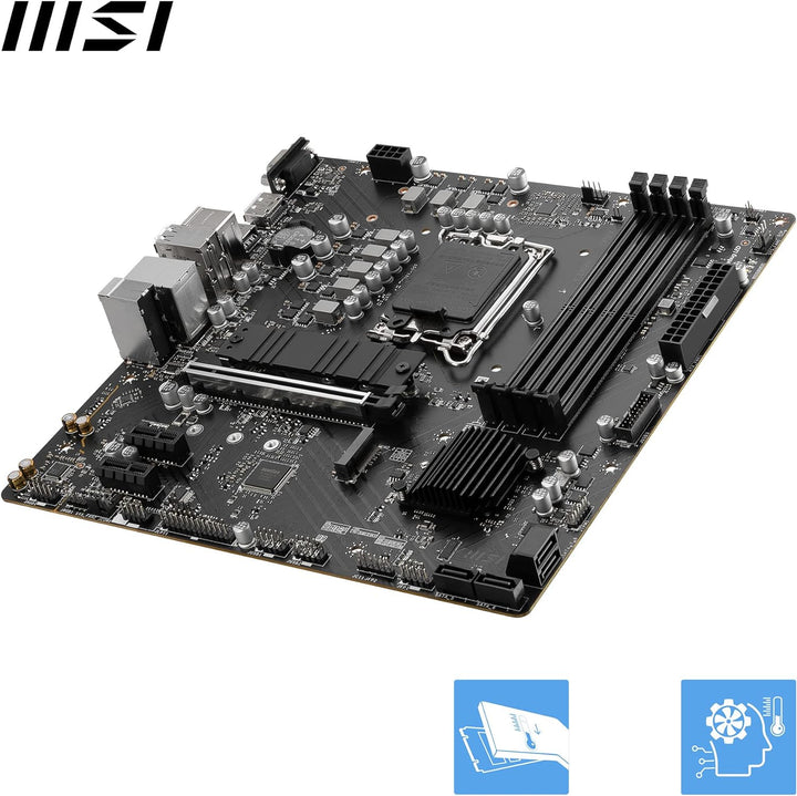 MSI PRO B760M-P Motherboard, Micro-ATX - Unterstützt Intel Core Prozessoren der 12. und 13. Generati