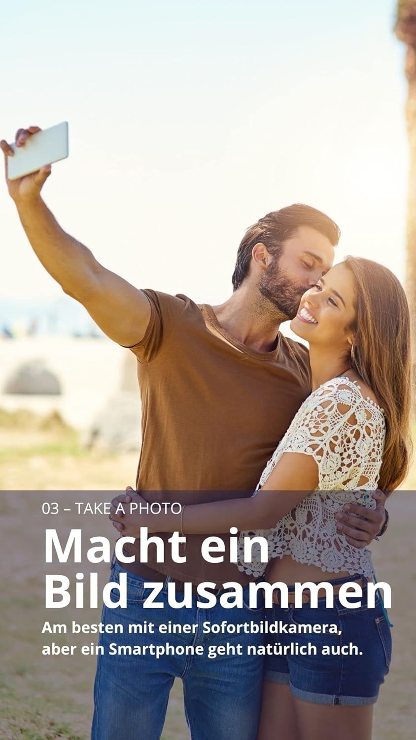 Die Challenge® Erlebnisbuch mit 40+ Abenteuern und Dates für Paare – Interaktives Fotobuch mit Rubbe