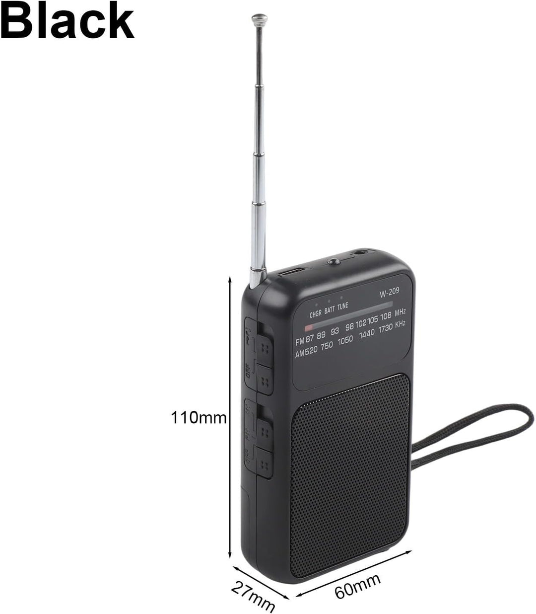 Tragbares Radio, klein, tragbares Digitalradio, kleines Taschenradio, kleine Radios, tragbares Radio