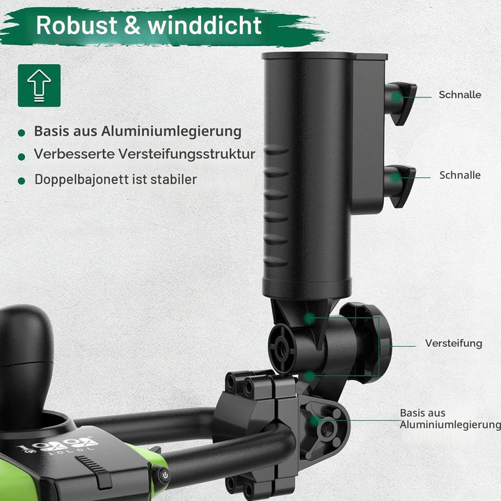10L0L Strapazierfähiger Golf-Regenschirmhalter, einzigartiger sechseckiger Aluminiumsockel, resisten