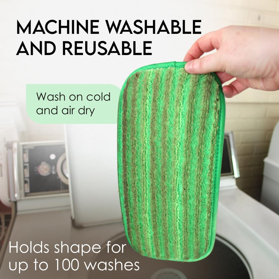 Turbo Microfiber Bodenwischer Ersatzbezug - 2 Stück Mikrofaser Ersatzbezüge für 30cm Wischmopp und S