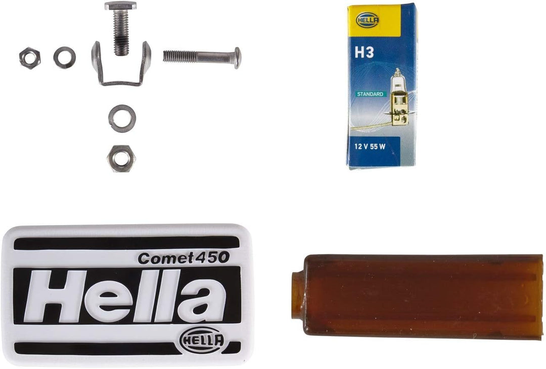 HELLA - Halogen-Fernscheinwerfer - Comet 450 - E1 44442/ECE-R8 - 12V - 1FB 005 860-231 mit Glühlampe
