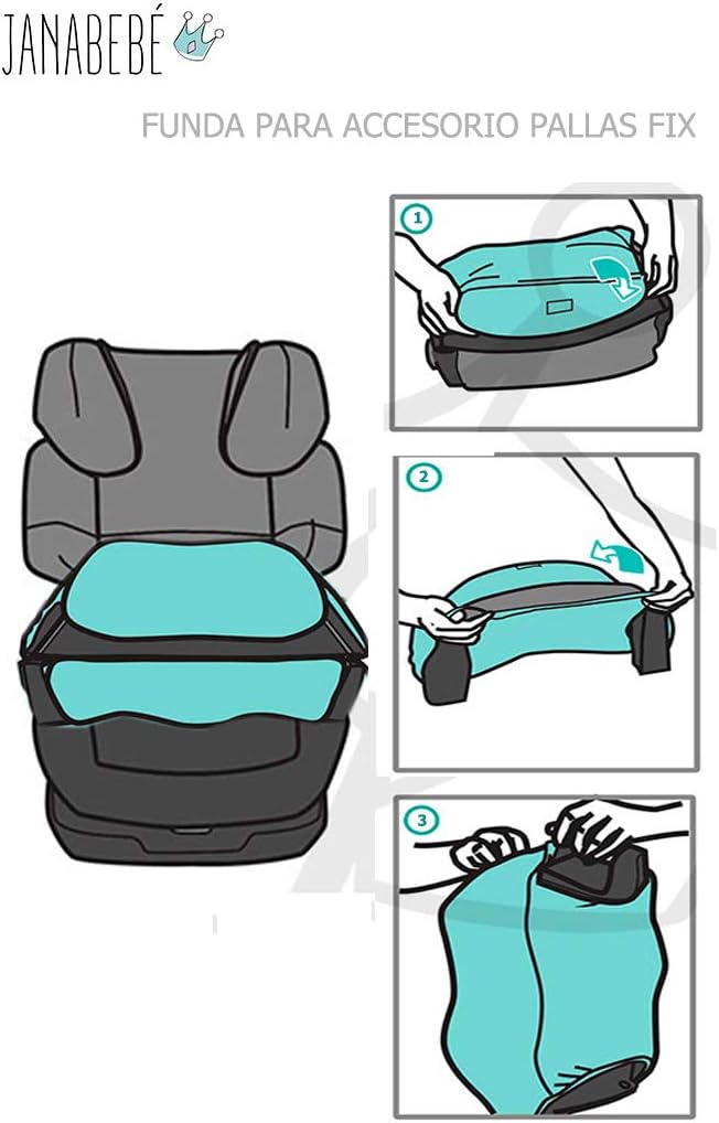 JYOKO Kids Bezug für Zubehör kompatibel mit Cybex Pallas Fix (Happy Dino), Happy Dino