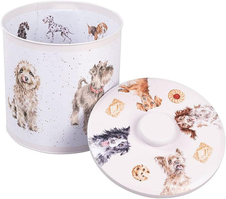 Wrendale Designs Hannah Dale Keksfass "A Dog's Life", 160 x 155 mm Weiss, Weiss