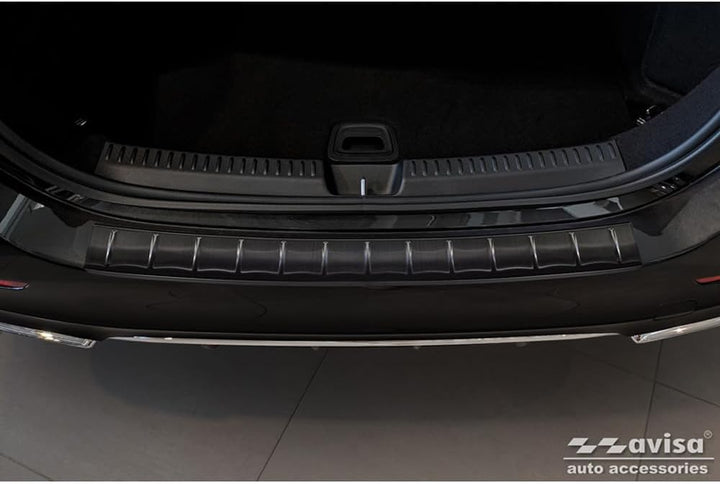 Avisa Schwarz Edelstahl Heckstossstangenschutz kompatibel mit Mercedes E-Klasse W214 Limousine 2023-