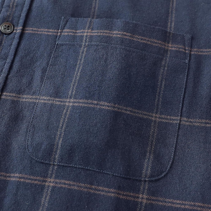 Dubinik® Flanellhemd Herren Kariert Button Down Outdoor Baumwolle Freizeithemden Flanellhemden Herre