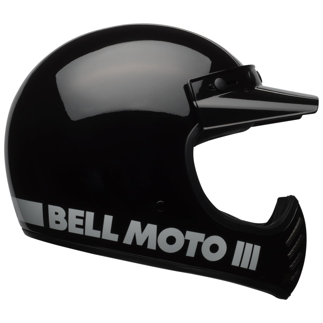 Bell Moto-3 Classic Motocross Helm (Black,M (57/58))