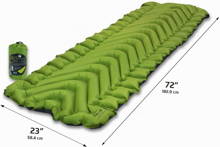 Klymit Statische V2 Isomatte, Ultraleicht, (12% Leichter), ideal für Camping, Wandern, Reisen und Ru