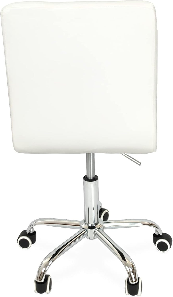 Drehstuhl Bürostuhl Schreibtischstuhl Höhenverstellbarer PC Stuhl Ergonomisch - Weiss, Weiss