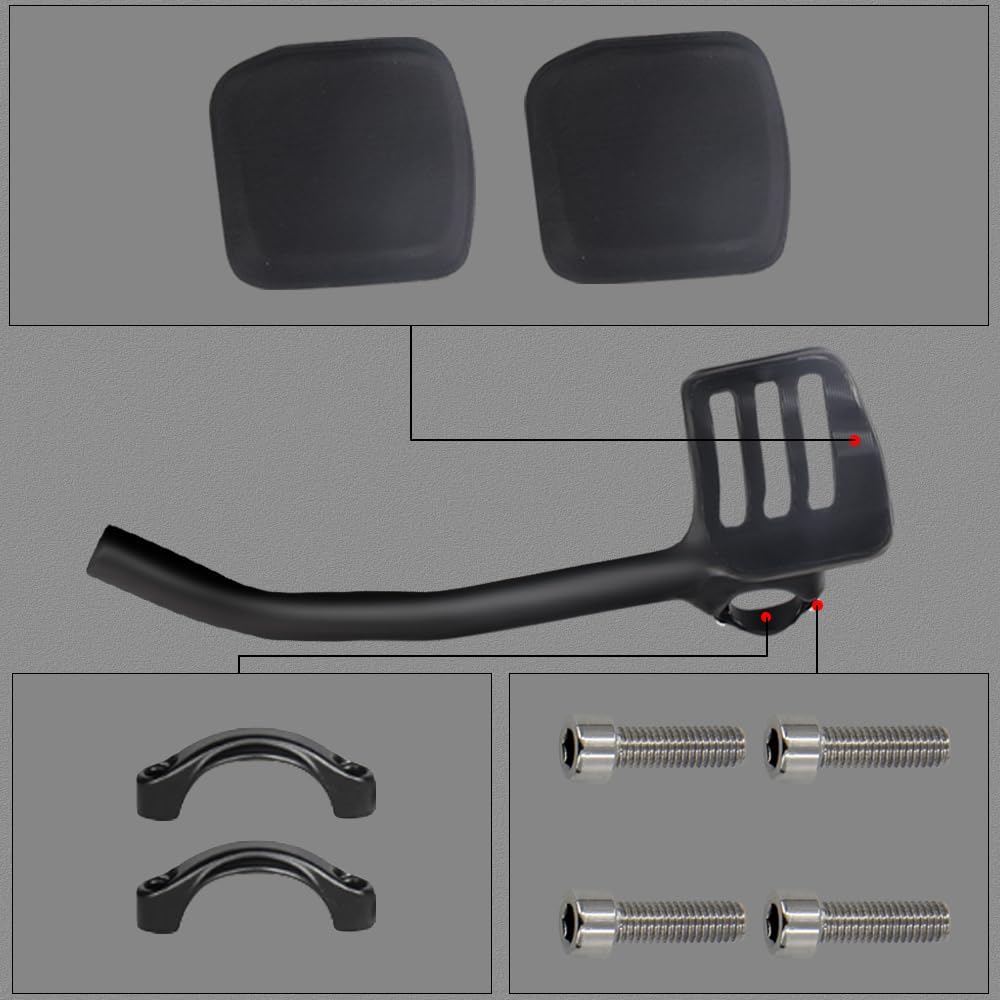 Alfa Pasca rennrad lenkeraufsatz triathlon 360mm aero triathlon lenker carbon 50° TT Bar Extender 50