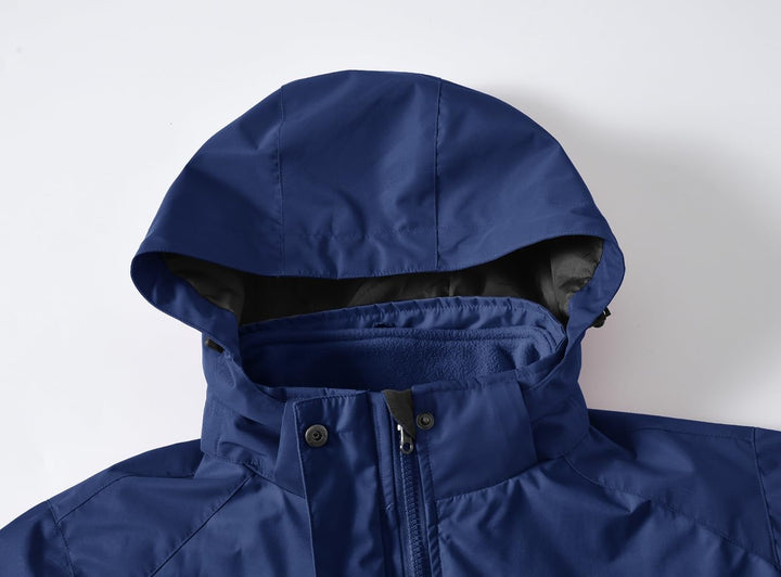 YSENTO Damen 3-in-1 Skijacke Winter FleeceJacke Wasserdichte Winddichte Warme Funktions Outdoor Soft