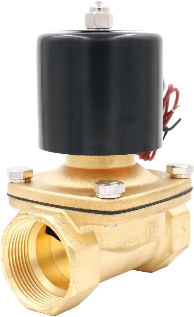 Heschen Elektrisches Magnetventil aus Messing, 2W-400-40, 1-1/2 Zoll, AC 220V, direktes Wasser, norm